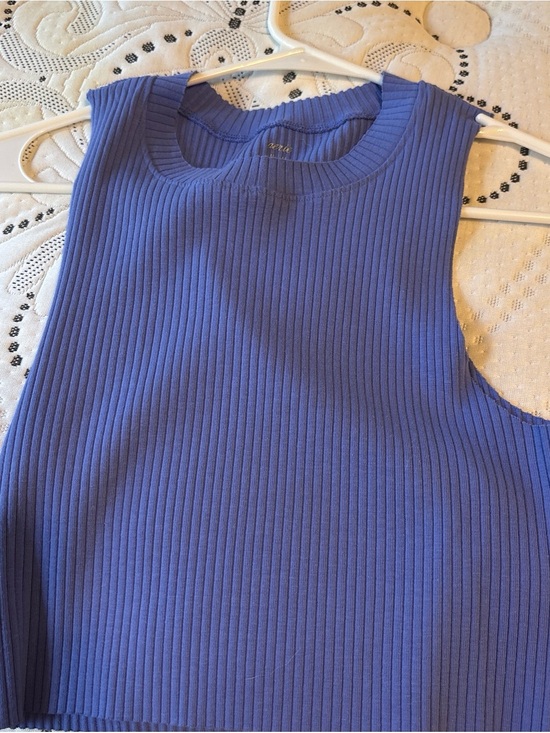 aerie Tops - aerie Ribbed Crewneck Tank in Periwinkle